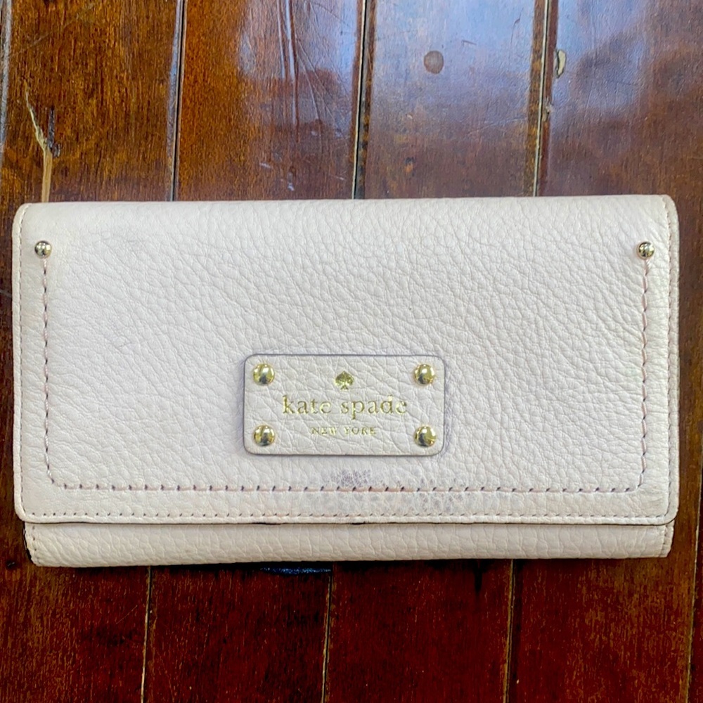 Baby pink Kate spade wallet